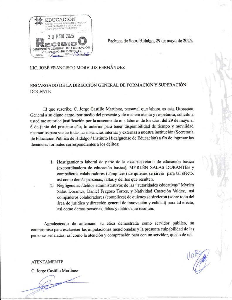 elaboración denuncias solicitud de permiso